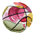 French Macaron Pattern Print Basketball
