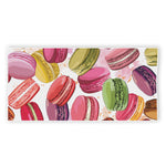 French Macaron Pattern Print Beach Towel