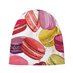 French Macaron Pattern Print Beanie