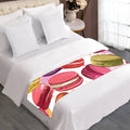 French Macaron Pattern Print Bed Runner