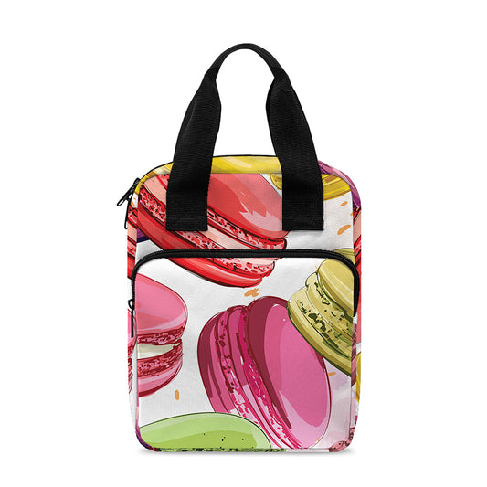 French Macaron Pattern Print Bible Tote Bag