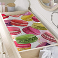 French Macaron Pattern Print Changing Pad Cover