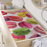 French Macaron Pattern Print Changing Pad Cover