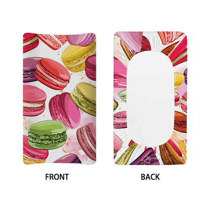 French Macaron Pattern Print Changing Pad Cover