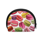 French Macaron Pattern Print Coin Purse