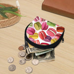 French Macaron Pattern Print Coin Purse