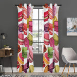 French Macaron Pattern Print Curtain