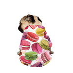 French Macaron Pattern Print Dog Zip Up Jacket