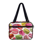 French Macaron Pattern Print Double Strap Bible Bag