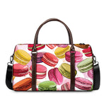 French Macaron Pattern Print Duffle Bag