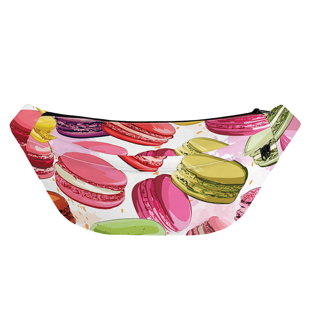 French Macaron Pattern Print Fanny Pack