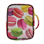 French Macaron Pattern Print Front Pocket Bible Bag