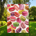French Macaron Pattern Print Garden Flag