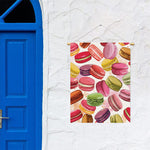 French Macaron Pattern Print Garden Flag
