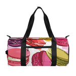 French Macaron Pattern Print Gym Bag