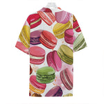 French Macaron Pattern Print Hawaiian Shirt