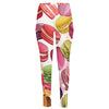 French Macaron Pattern Print High-Waisted Pocket Leggings