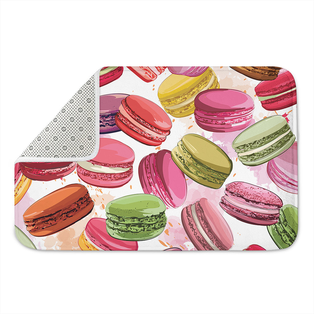 French Macaron Pattern Print Indoor Door Mat