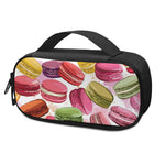 French Macaron Pattern Print Insulin Cooler Travel Case