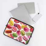 French Macaron Pattern Print Laptop Sleeve