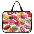 French Macaron Pattern Print Laptop Sleeve With Handle