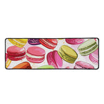 French Macaron Pattern Print Long Kitchen Mat
