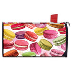 French Macaron Pattern Print Mailbox Cover
