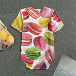 French Macaron Pattern Print Men's Bodysuit