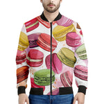French Macaron Pattern Print Men's Bomber Jacket