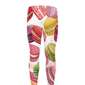 French Macaron Pattern Print Men's Leggings