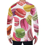 French Macaron Pattern Print Men's Long Sleeve T-Shirt