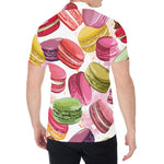 French Macaron Pattern Print Men's Shirt