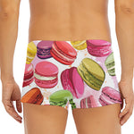 French Macaron Pattern Print Men's Short Boxer Briefs