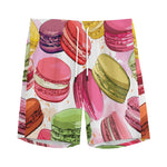 French Macaron Pattern Print Men's Sports Shorts