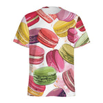 French Macaron Pattern Print Men's Sports T-Shirt