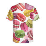 French Macaron Pattern Print Men's Sports T-Shirt