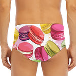French Macaron Pattern Print Men's Triangle Swim Briefs