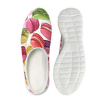 French Macaron Pattern Print Mesh Casual Shoes