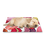 French Macaron Pattern Print Pet Cooling Mat Cover