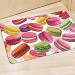 French Macaron Pattern Print Polyester Doormat