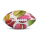French Macaron Pattern Print Rugby Ball