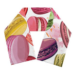 French Macaron Pattern Print Scarf