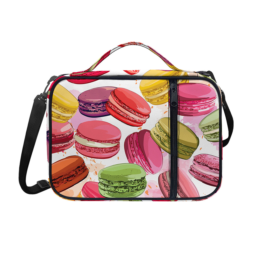 French Macaron Pattern Print Shoulder Strap Bible Bag