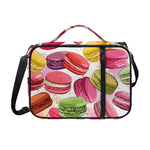 French Macaron Pattern Print Shoulder Strap Bible Bag