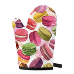 French Macaron Pattern Print Single Oven Mitt