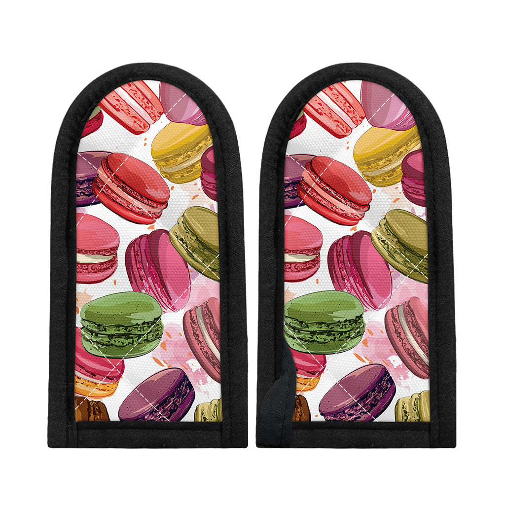 French Macaron Pattern Print Skillet Handle Cover