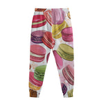 French Macaron Pattern Print Sweatpants