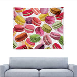 French Macaron Pattern Print Tapestry