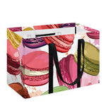 French Macaron Pattern Print Utility Tote Bag