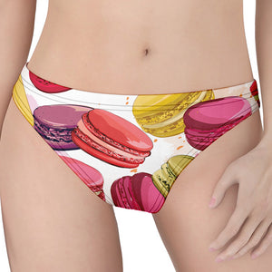 French Macaron Pattern Print Women's Thong